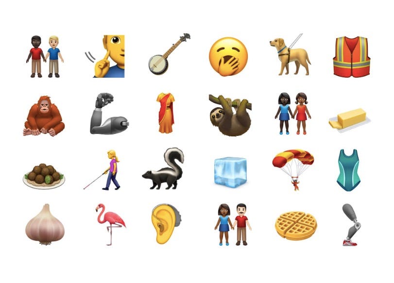 New iPhone emojis 2019